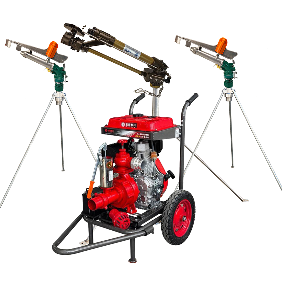 门头沟一体式灌溉机组 全套喷枪水带配齐 抗旱浇地神器